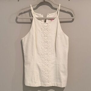 Lilly Pulitzer Elegant White Textured Women's Top